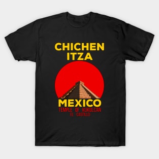 Temple of Kukulcán El Castillo Chichen Itza Mexico T-Shirt